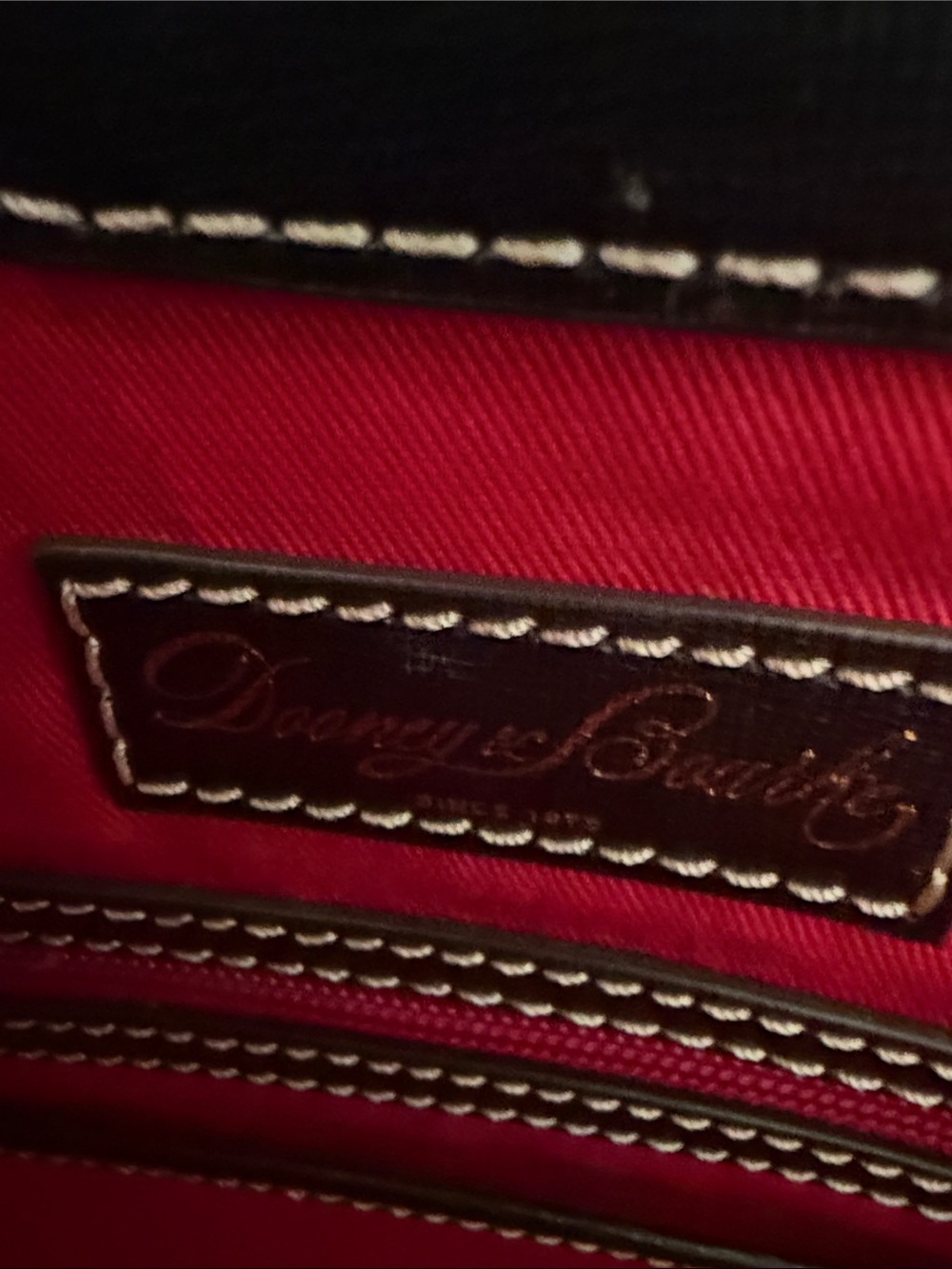 Dooney & Bourke Graham Plaid Ashton Tote Black/Gray Coated Canvas Leather - Picture 12 of 16